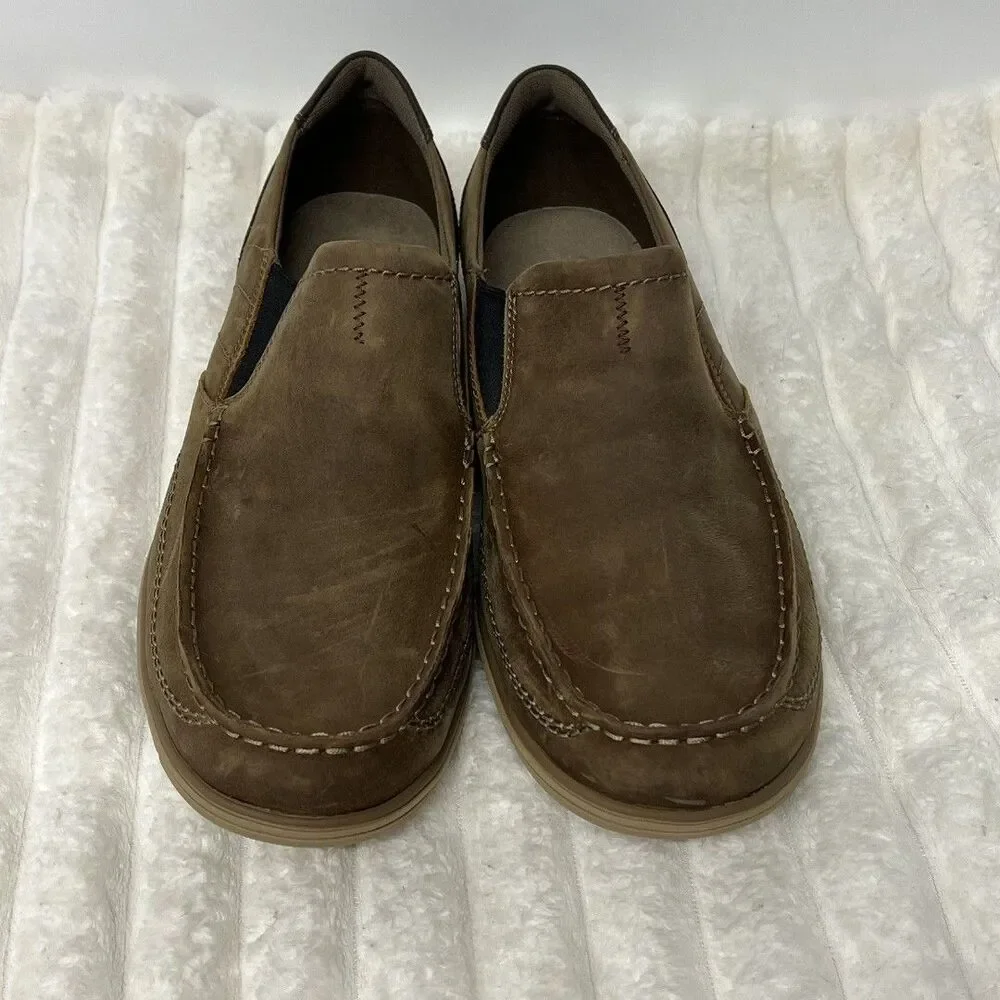 Clark’s Men’s Slip On Leather Shoes Tan 12M